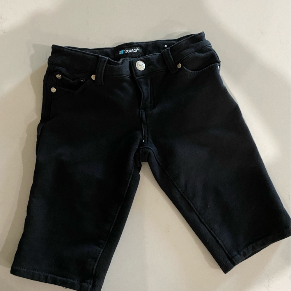 Girls  Black Tractor Shorts